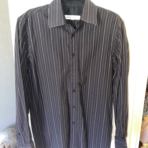 Men’s Pronto Uomo Long Sleeve Dress Shirt - Picture 1 of 4